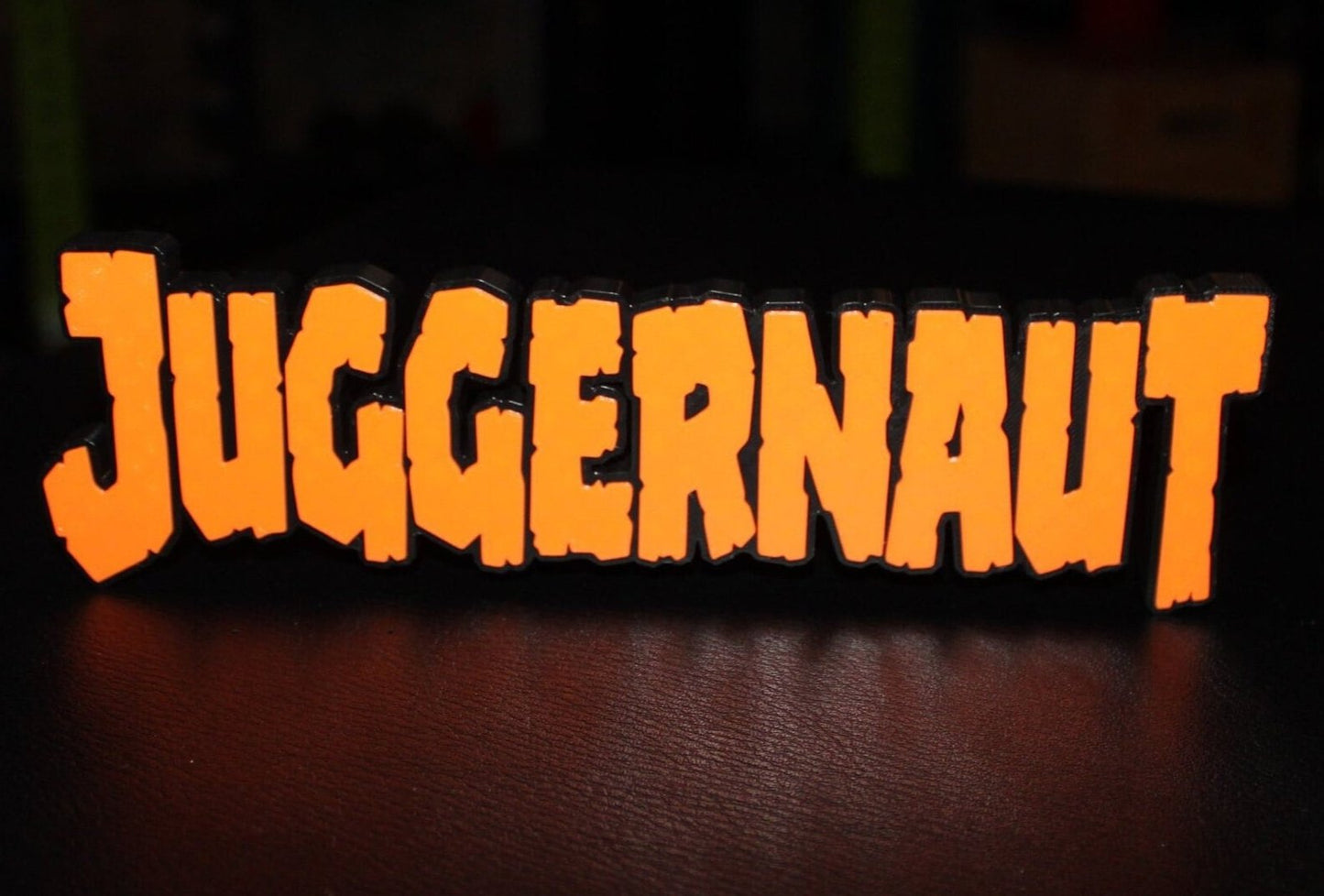 Juggernaut 3D printed Comic Logo Art