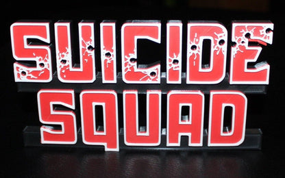 Suicide Squad 3D printed Comic Logo Art