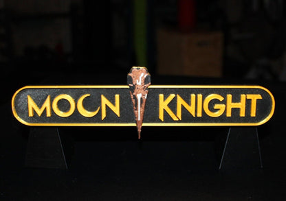 Moon Knight 3D printed Comic Logo Art