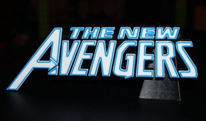 New Avengers 3D printed Comic Logo Art