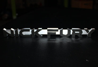 Nick Fury 3D printed Comic Logo Art