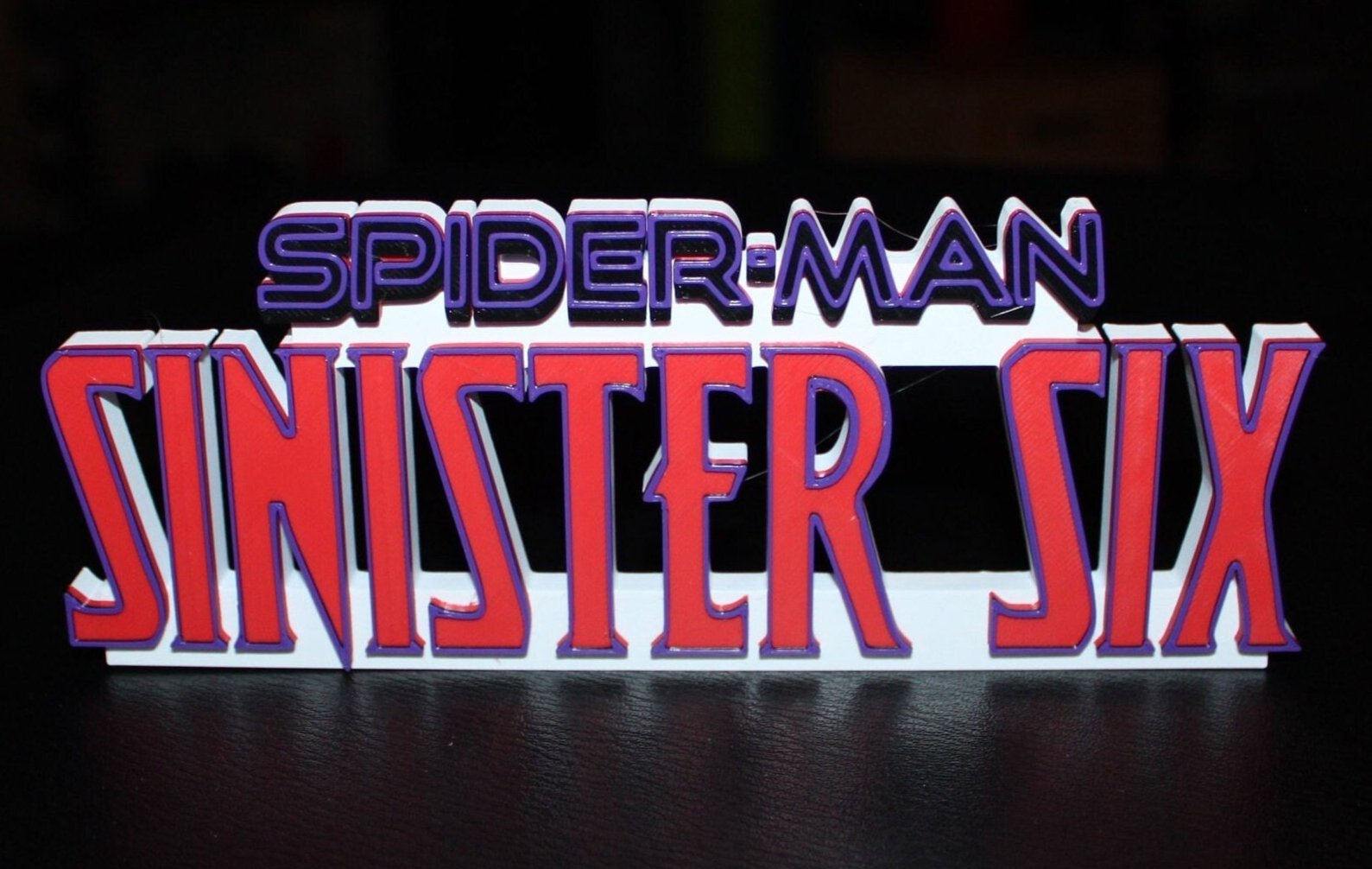 Sinister Six 3D printed Comic Logo Art