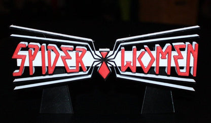 Spider-Woman 3D printed Comic Logo Art