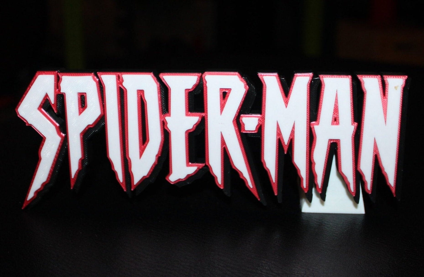 Spider-Man 3D printed Comic Logo Art