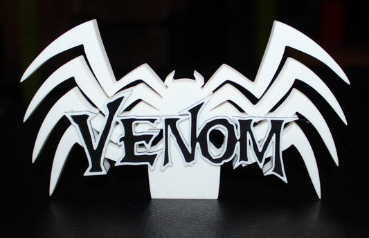 Venom 3D printed Comic Logo Art