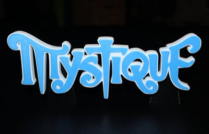 Mystique3D printed Comic Logo Art