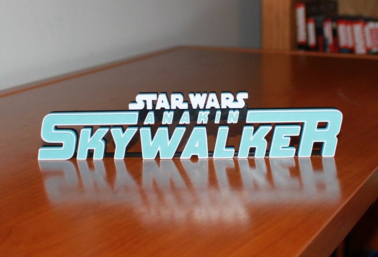 Anakin Skywalker 3D printed Comic Logo Art