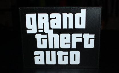 Grand Theft Auto 3D printed Logo Sign Wall Desk Shelf Art