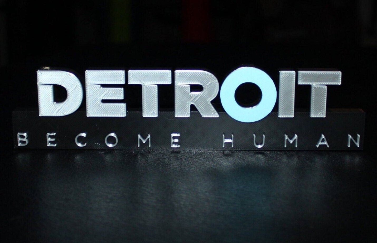 Detroit Become Huma 3D printed Logo Art