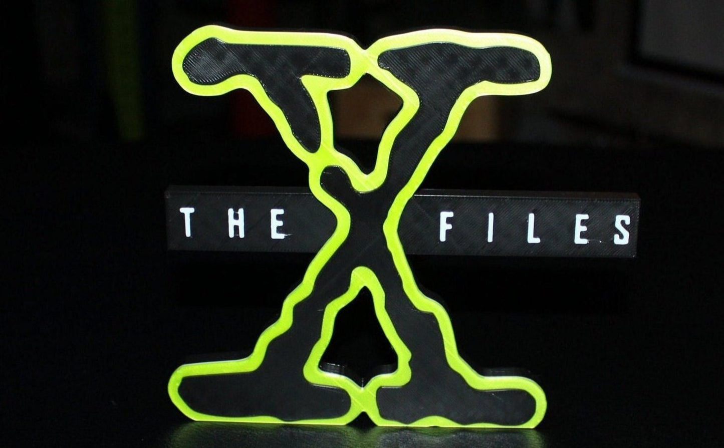 X-Files 3D printed Logo Art