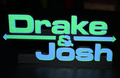 Drake & Josh 3D printed Logo Sign Wall Desk Shelf Art