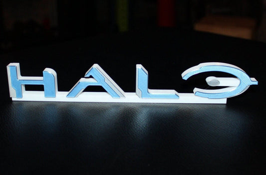 Halo 3D printed Logo Art