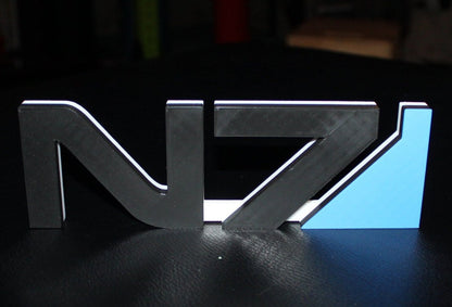 Mass Effect N7 3D printed Logo Art