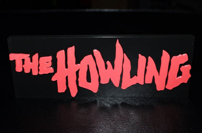 The Howling 3D printed Logo Art