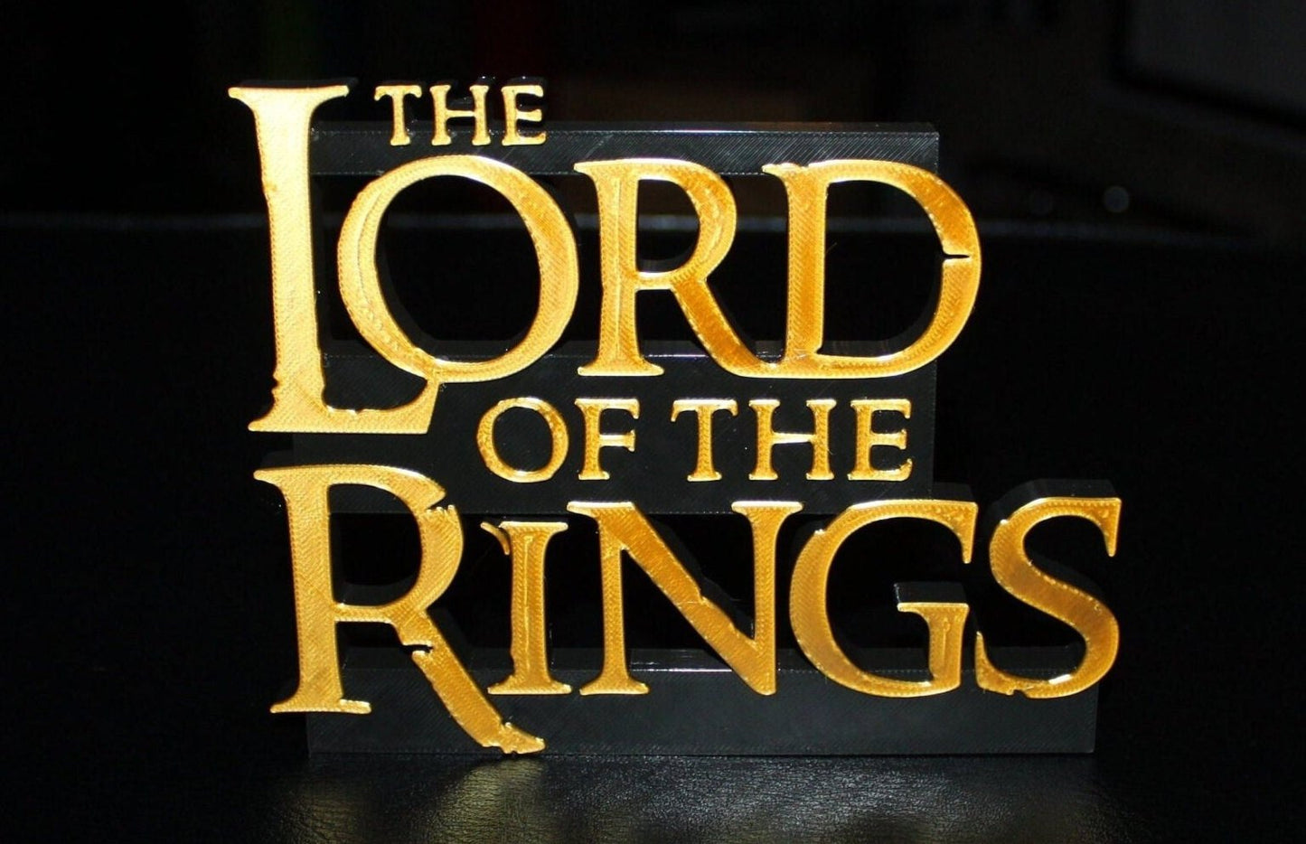 Lord of the Rings 3D printed Logo Art