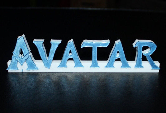 Avatar 3D printed Logo Sign Wall Desk Shelf Art