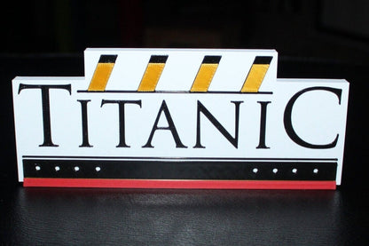 Titanic 3D printed Logo Sign Wall Desk Shelf Art