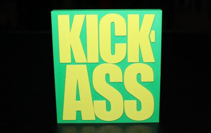 Kick-Ass 3D printed Logo Sign Wall Desk Shelf Art