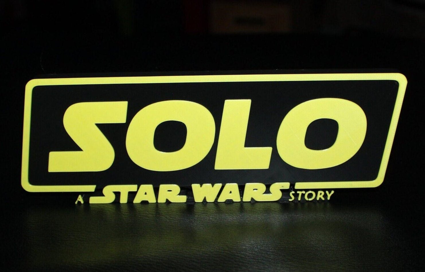 Solo a Star Wars story 3D printed Logo Art