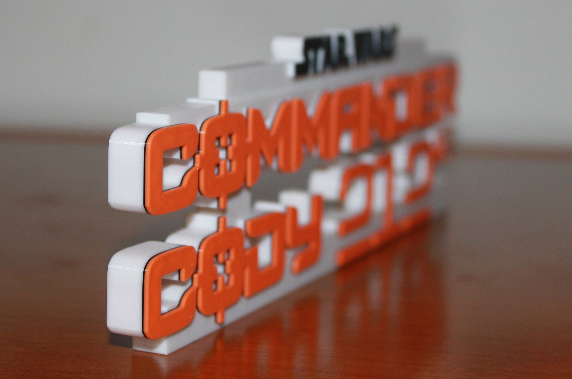 Commander Cody 3D printed Logo Art