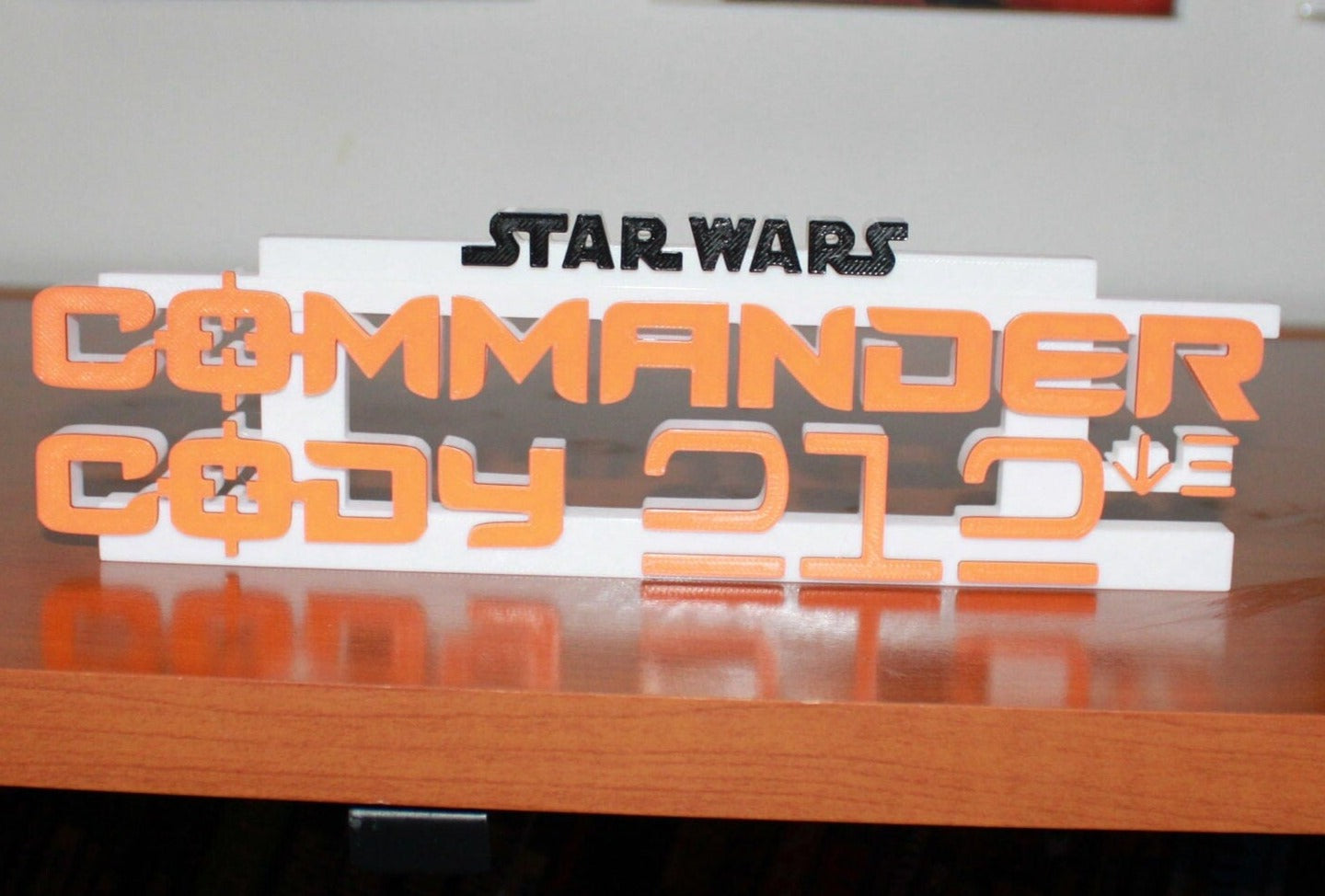 Commander Cody 3D printed Logo Art