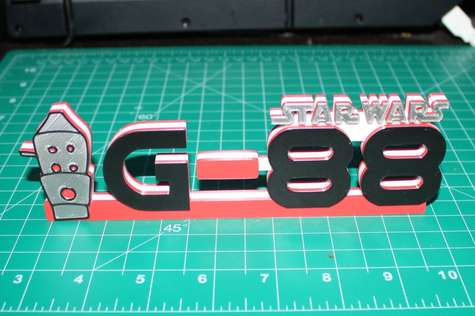 IG-88 3D printed Logo Art