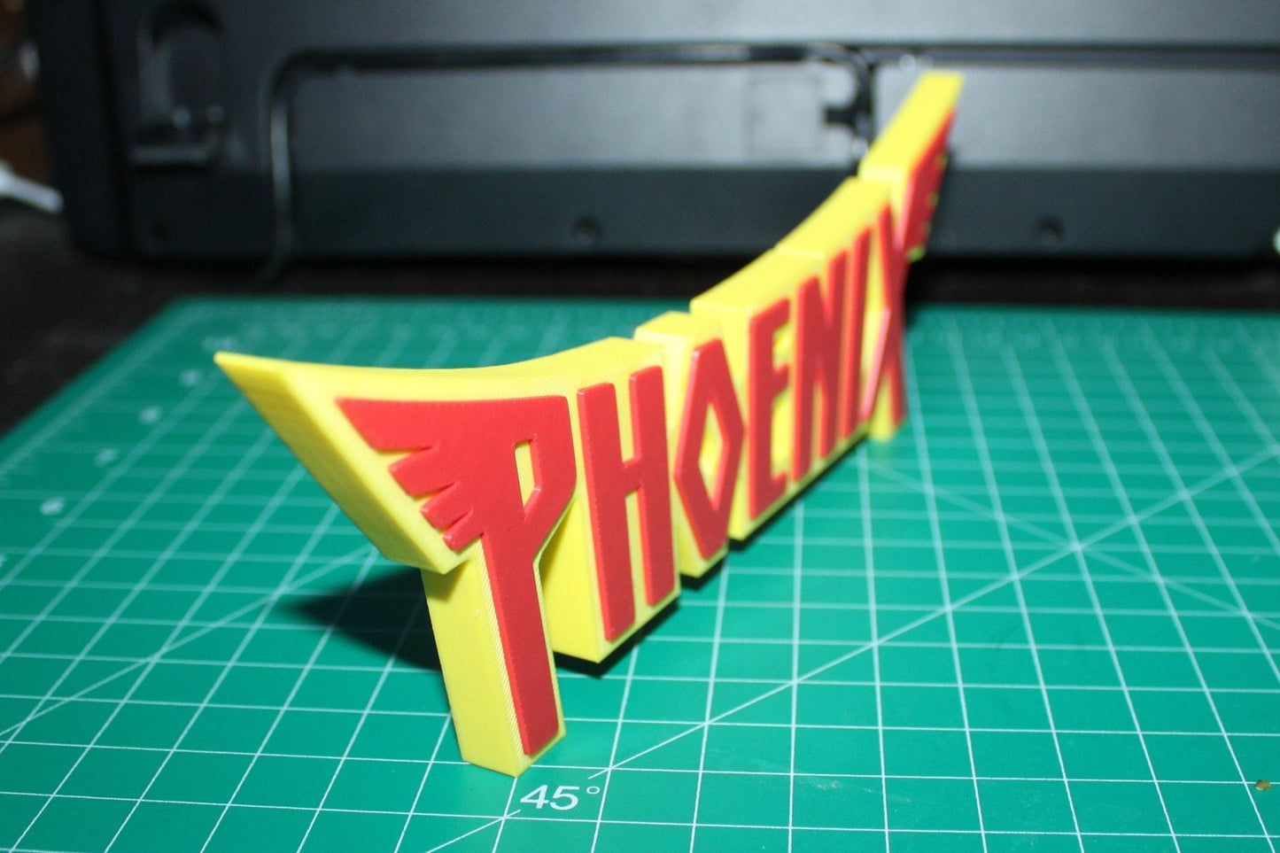 Phoenix 3D printed Comic Logo Art