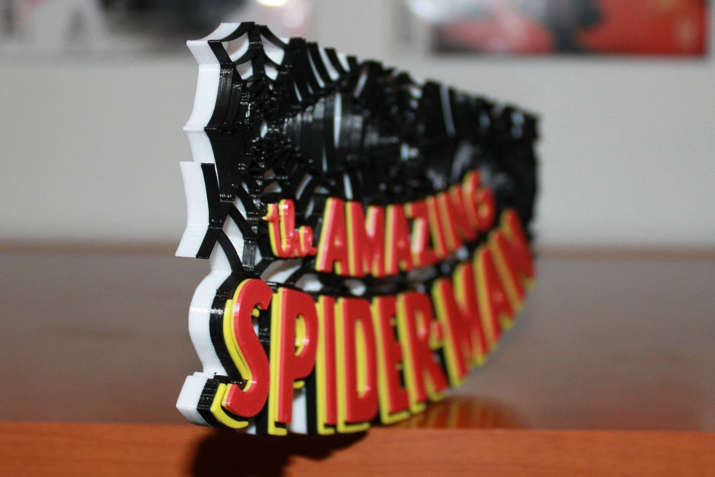 The Amazing Spider-Man 3D printed Comic Logo Art