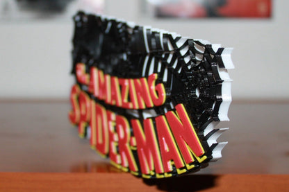 The Amazing Spider-Man 3D printed Comic Logo Art