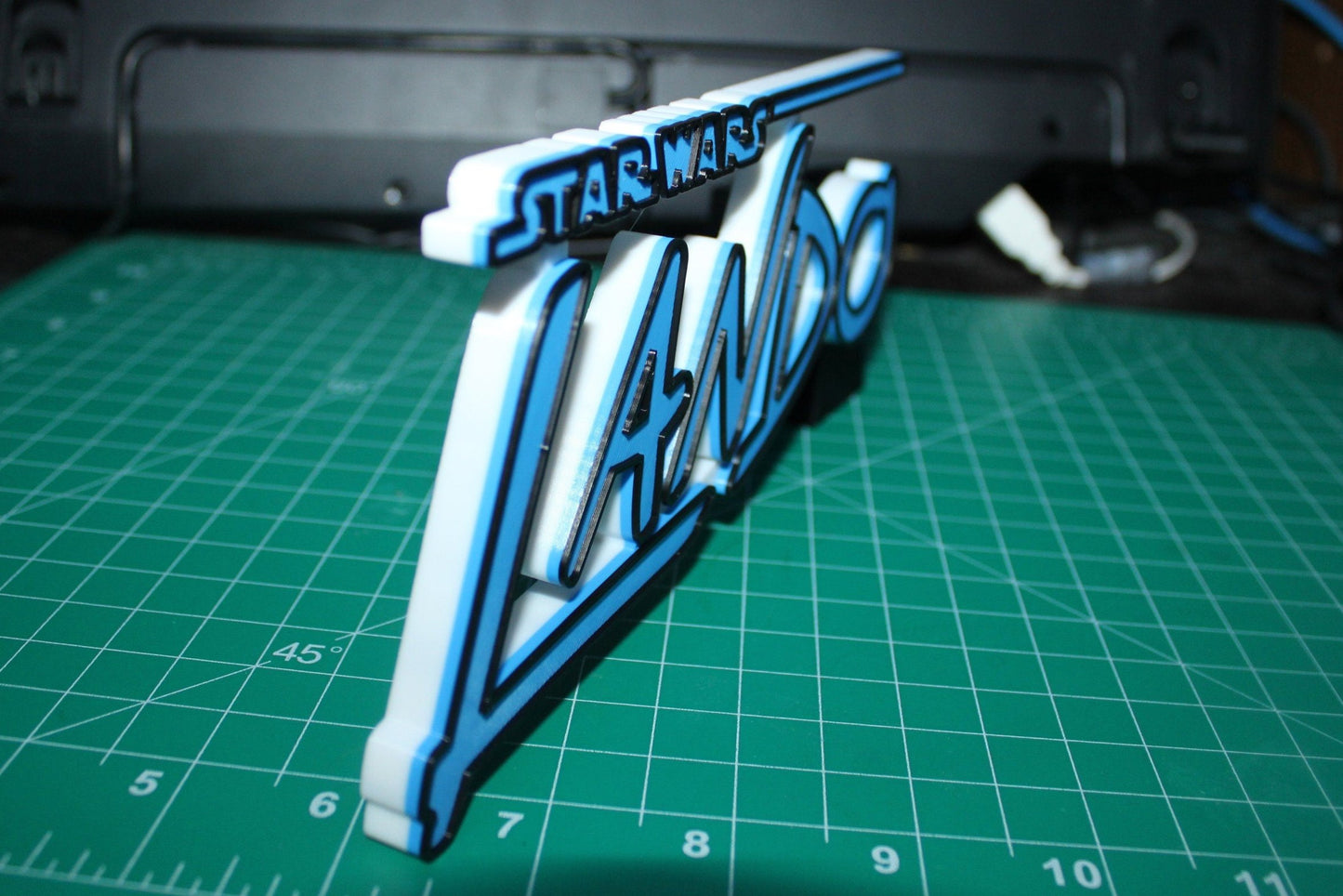 Lando 3D printed Logo Art