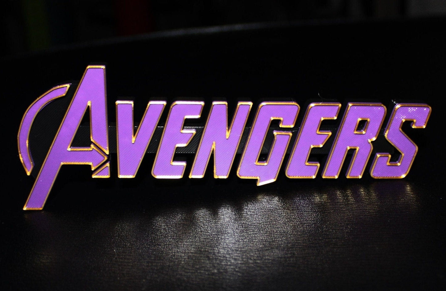 Avengers 3D printed Logo Sign Wall Desk Shelf Art