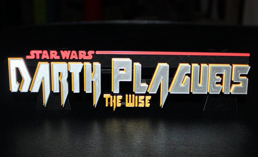 Darth Plagueis 3D printed Logo Art