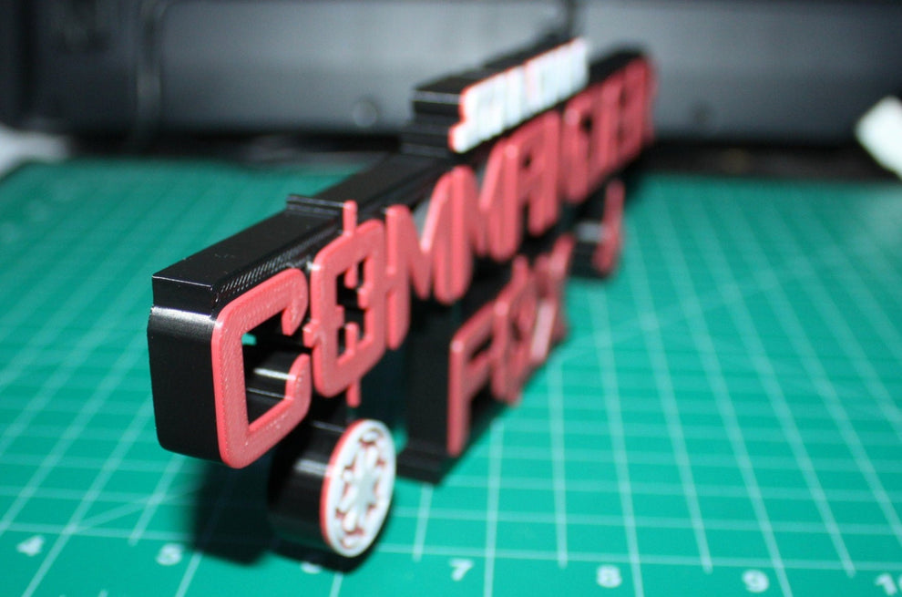 Commander Fox 3D printed Logo Sign Wall Desk Shelf Art – WindyCity3D