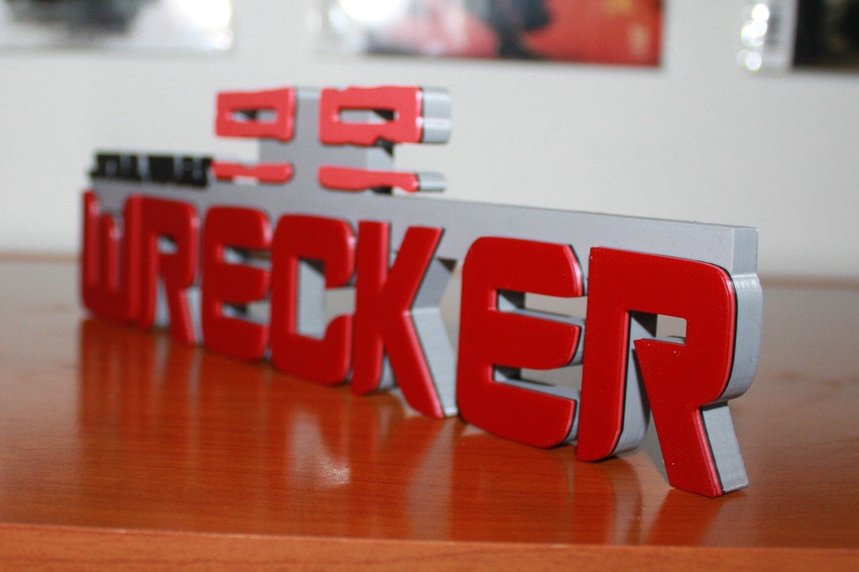 Wrecker 3D printed Logo Art