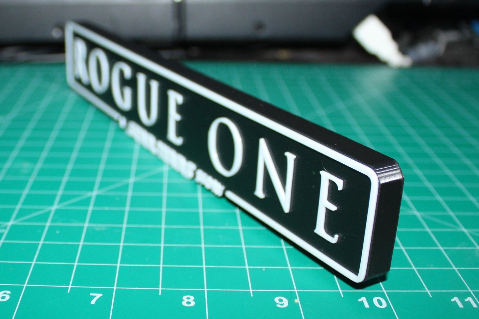 Rouge One a Star Wars story 3D printed Logo Art