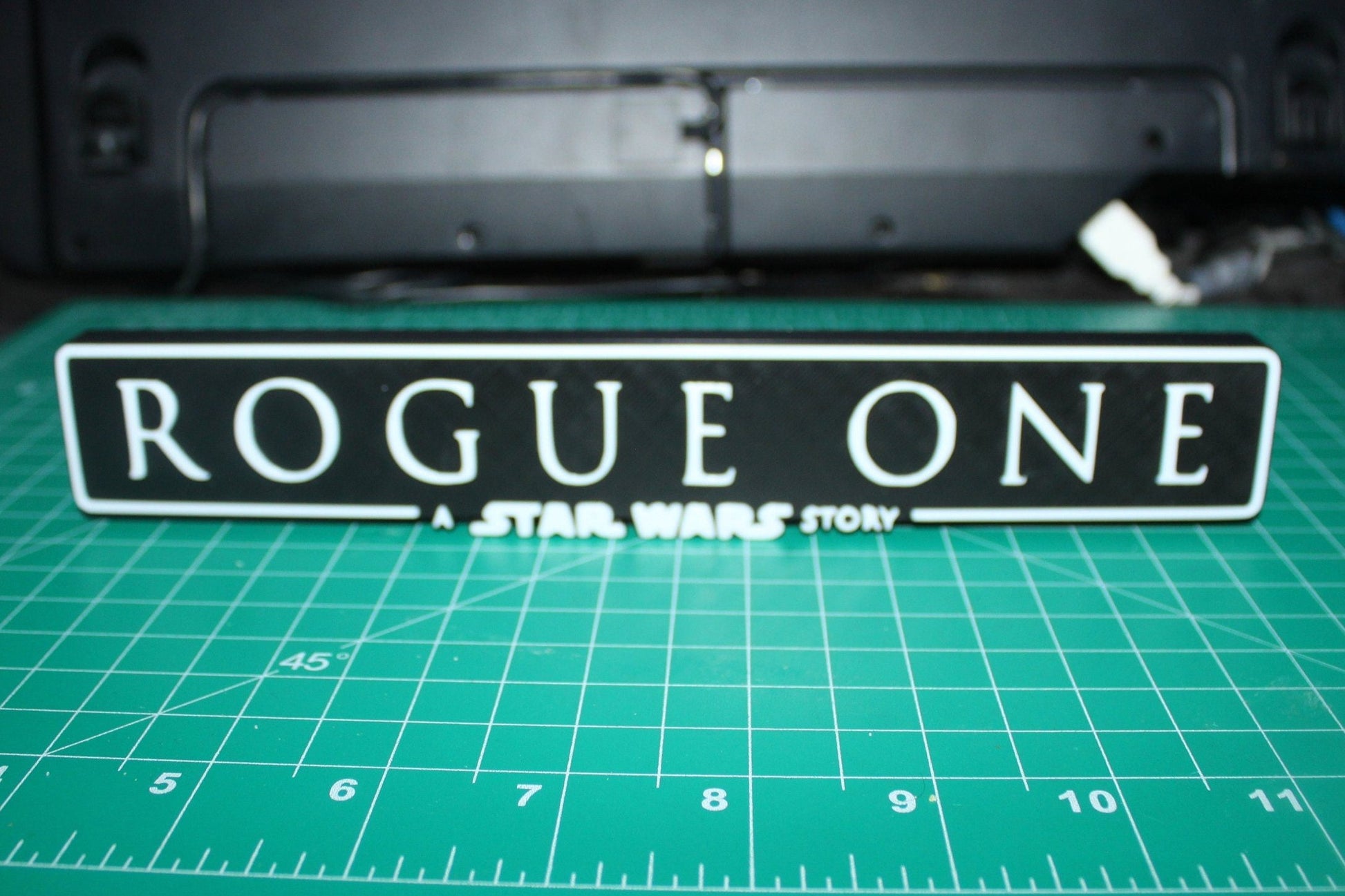 Rouge One a Star Wars story 3D printed Logo Art