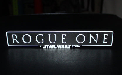 Rouge One a Star Wars story 3D printed Logo Art