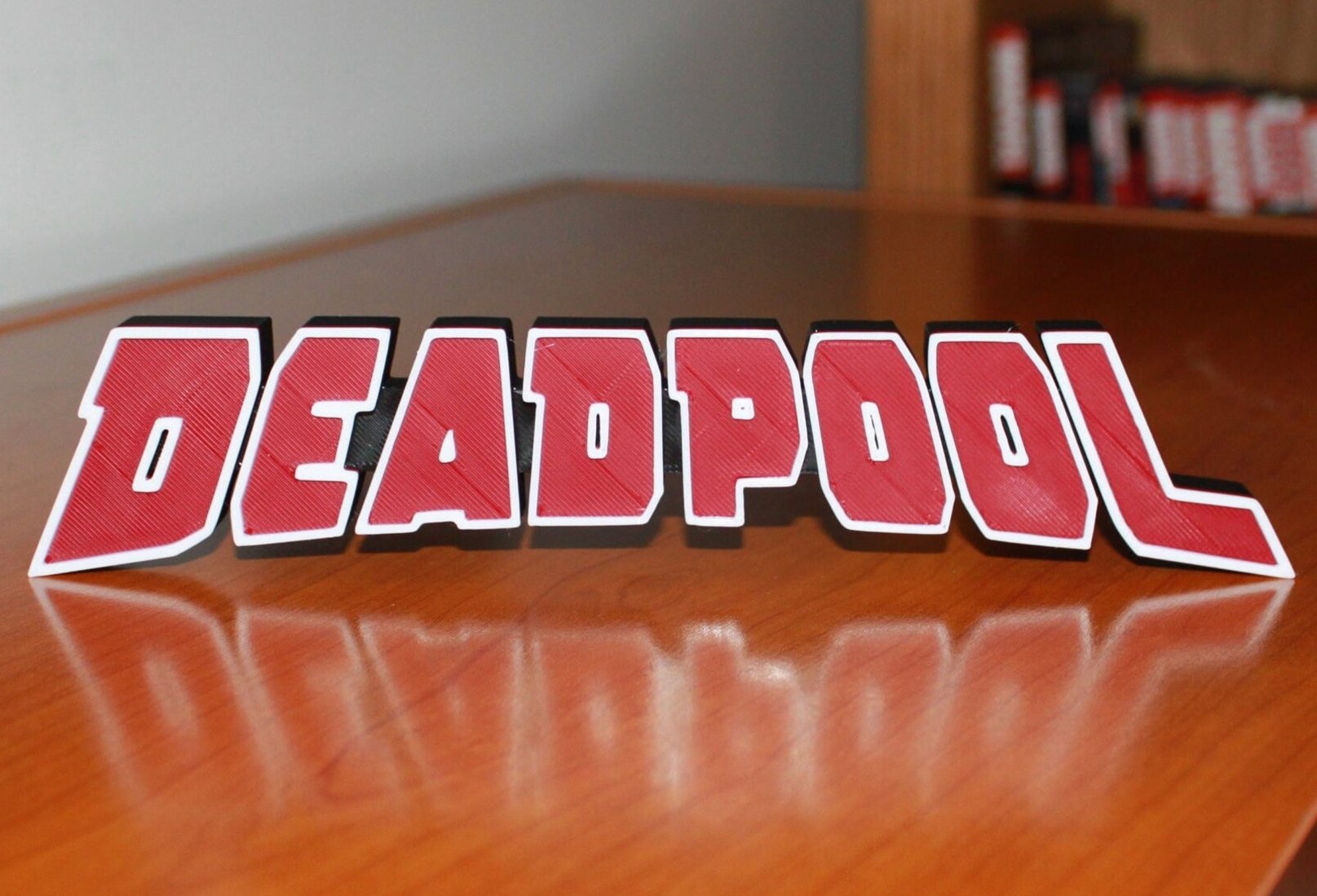 Deadpool 3D printed Comic Logo Art