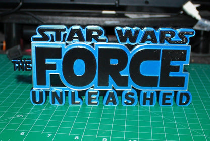 The Force Unleased Video Game 3D printed Logo Art