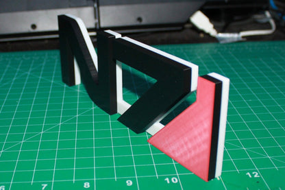 Mass Effect N7 3D printed Logo Art