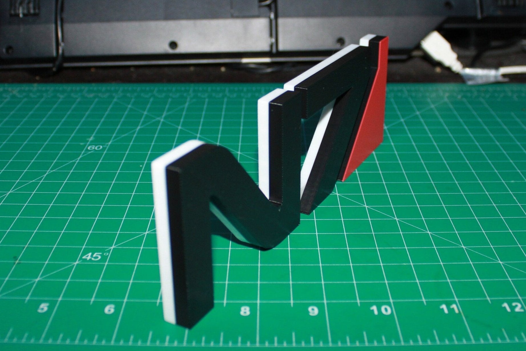 Mass Effect N7 3D printed Logo Art