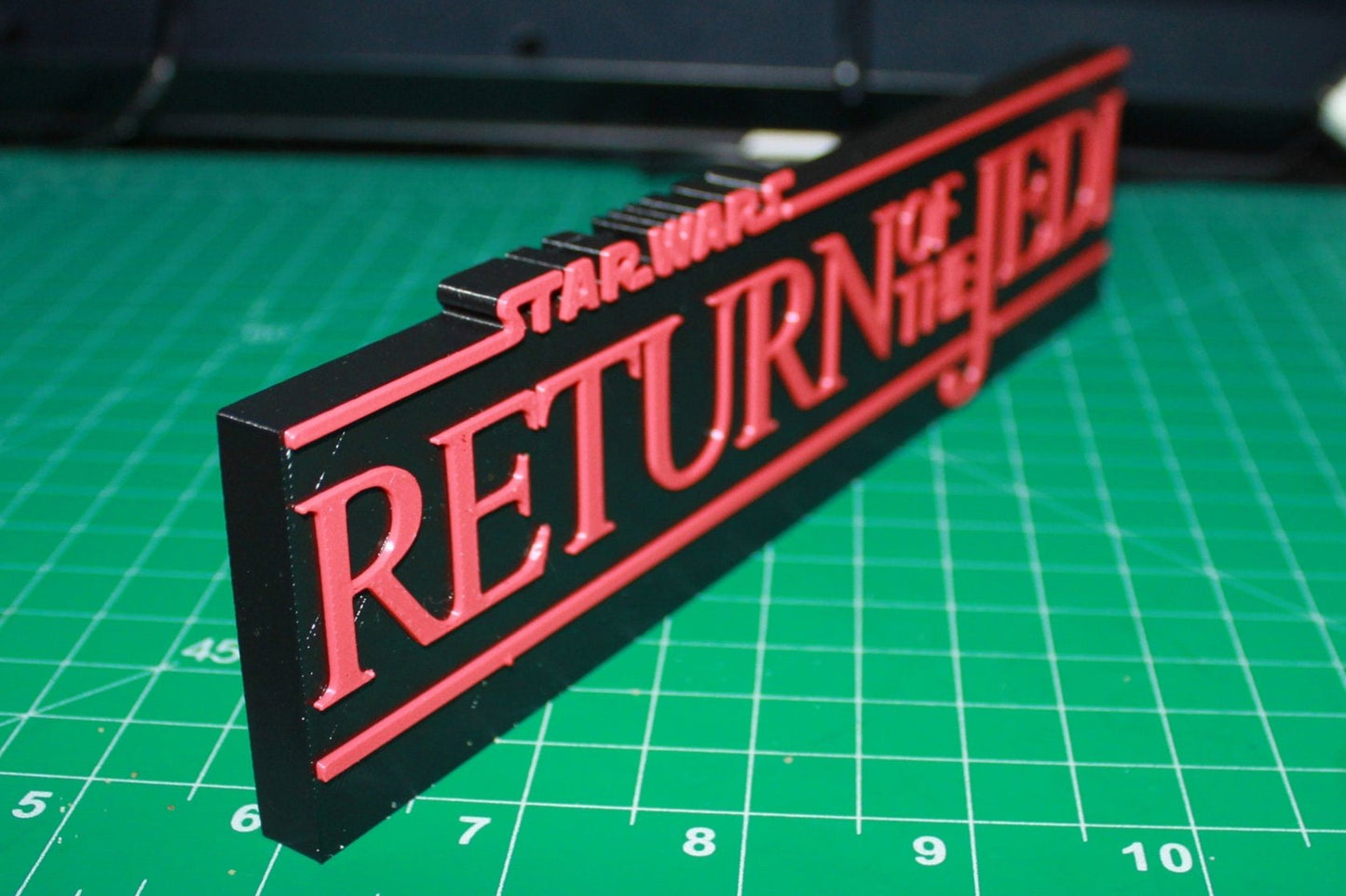 Star Wars Return of the Jedi 3D printed Logo Art