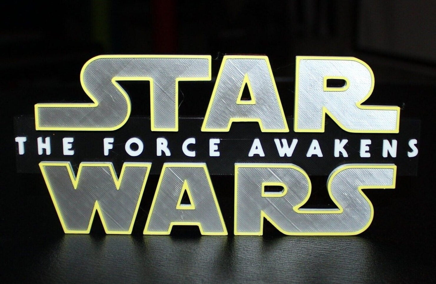 Star Wars The Force Awakens 3D printed Logo Art