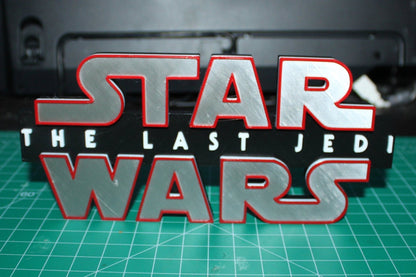 Star Wars The Last Jedi 3D printed Logo Art