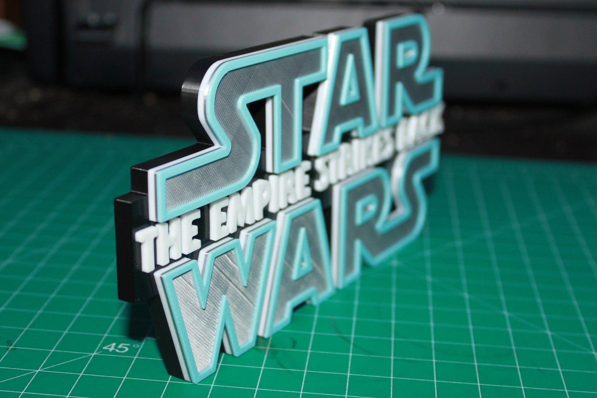 Star Wars The Empire Strikes Back 3D printed Logo Art