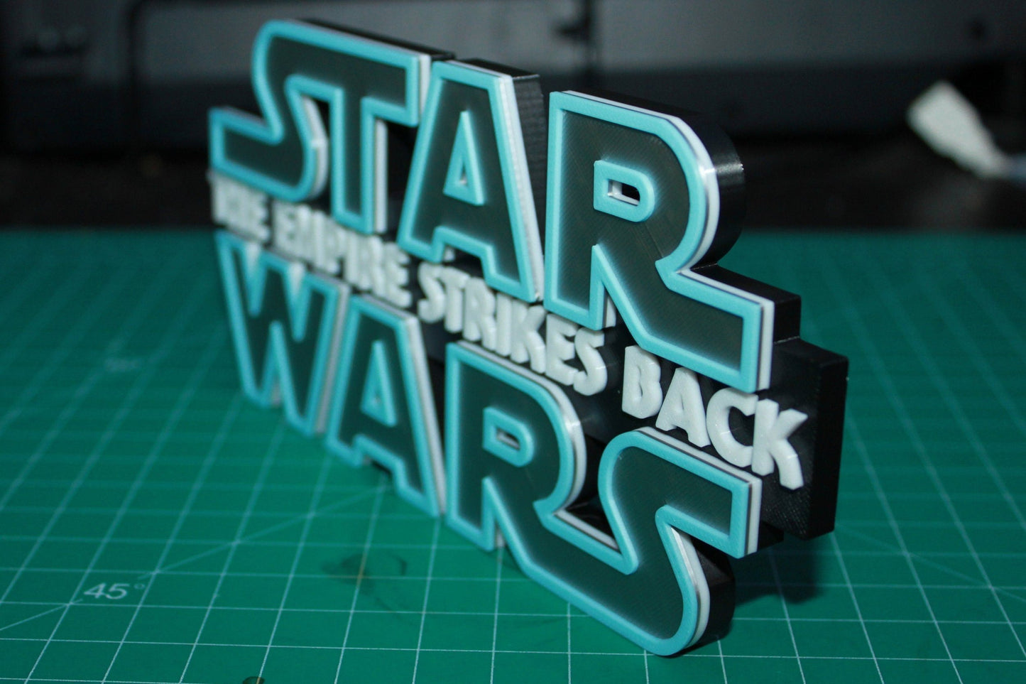 Star Wars The Empire Strikes Back 3D printed Logo Art