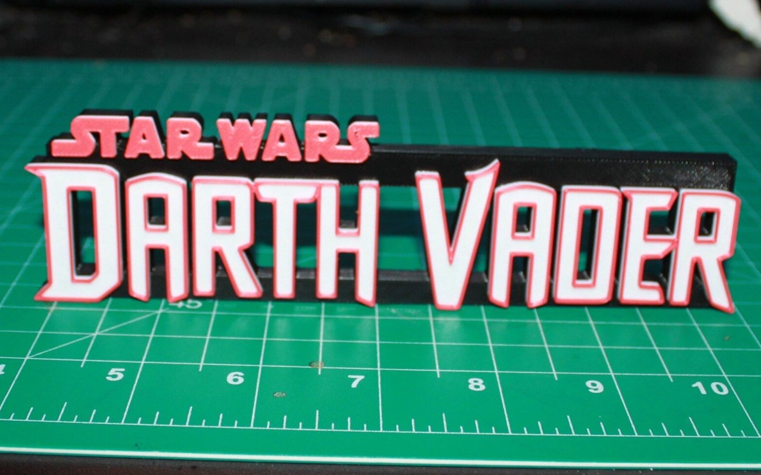 Darth Vader 3D printed Comic Logo Art