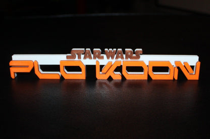 Plo Koon 3D printed Logo Art