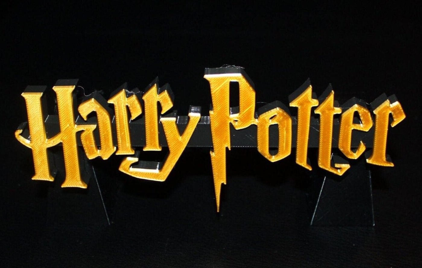 Harry Potter 3D printed Logo Sign Wall Desk Shelf Art