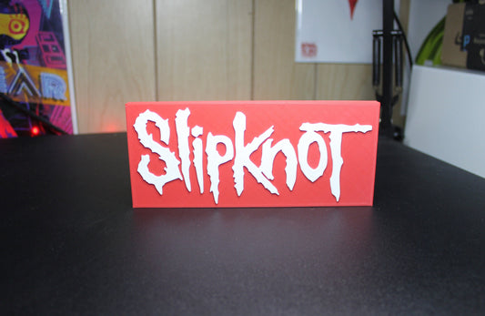 SlipKnot 3D Printed Logo Art